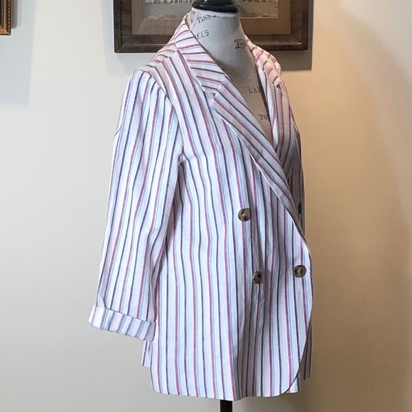 Anthropologie Dolan Cotton/Linen Blend Jacket Sz M - Picture 4 of 12